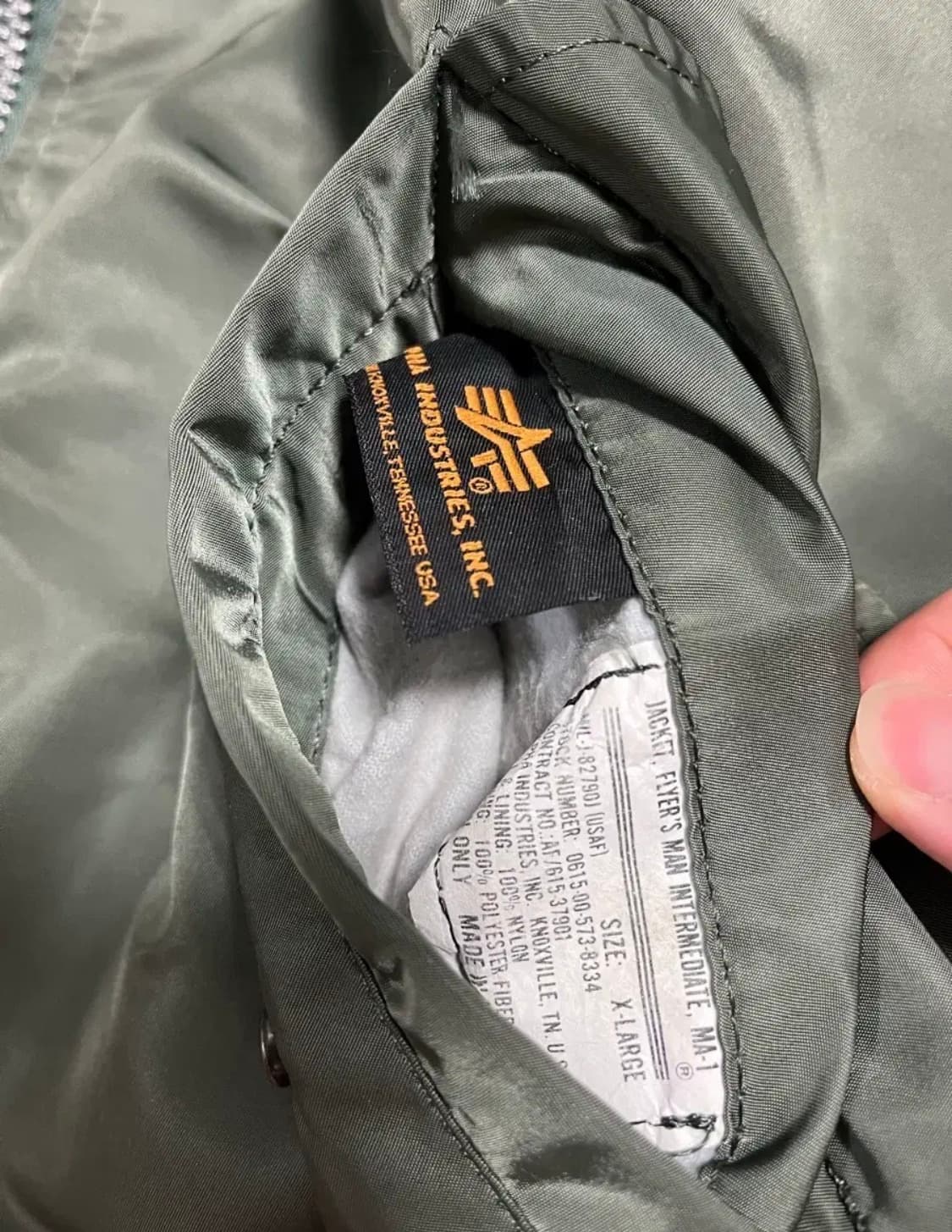 알파인더스트리 빈티지 ma-1 상품이미지7