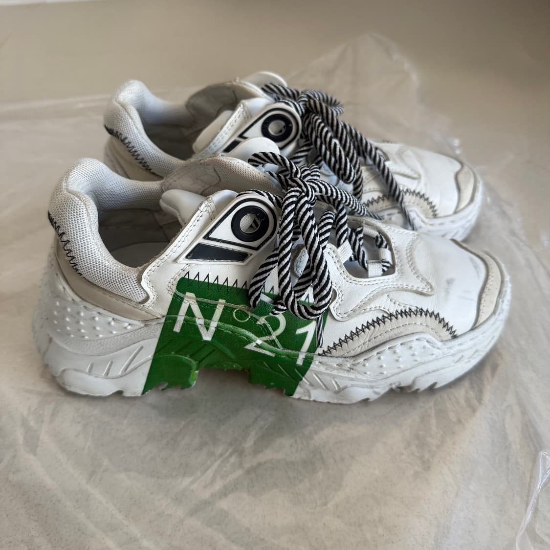 N21 빌리 스니커즈 화이트 36 넘버21 운동화 신발 러닝화 디올 상품이미지2