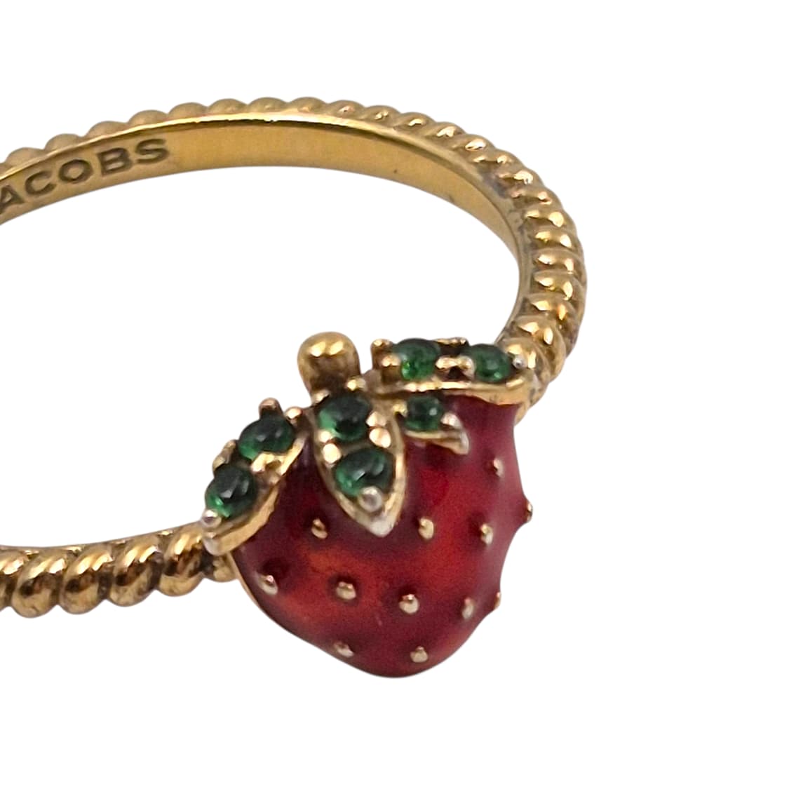 마크제이콥스 실버925 딸기 큐빅 반지 상품이미지2