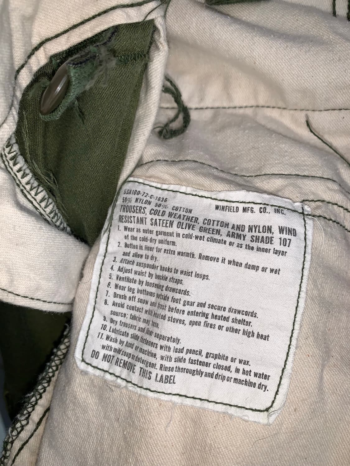 70년대 미군 m65 필드 팬츠 s  상품이미지6