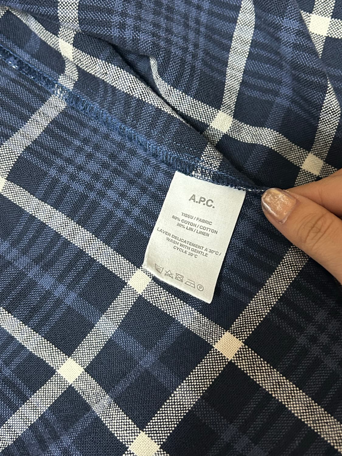 아페쎄 a.p.c. 체크셔츠 상품이미지4