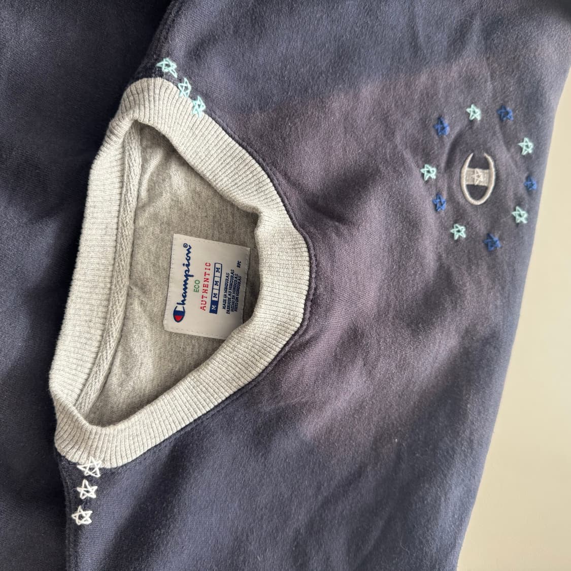 챔피언 선페이딩 투톤 / 스타 사시코 스웻셔츠 M 상품이미지4