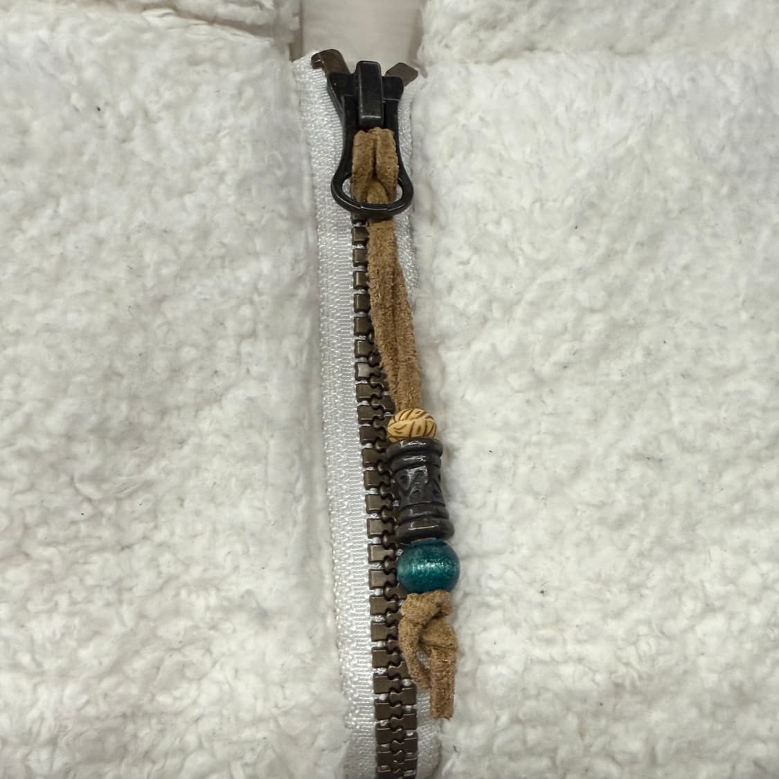 노스페이스 양털 후리스 화이트 패딩 조끼 85 상품이미지7