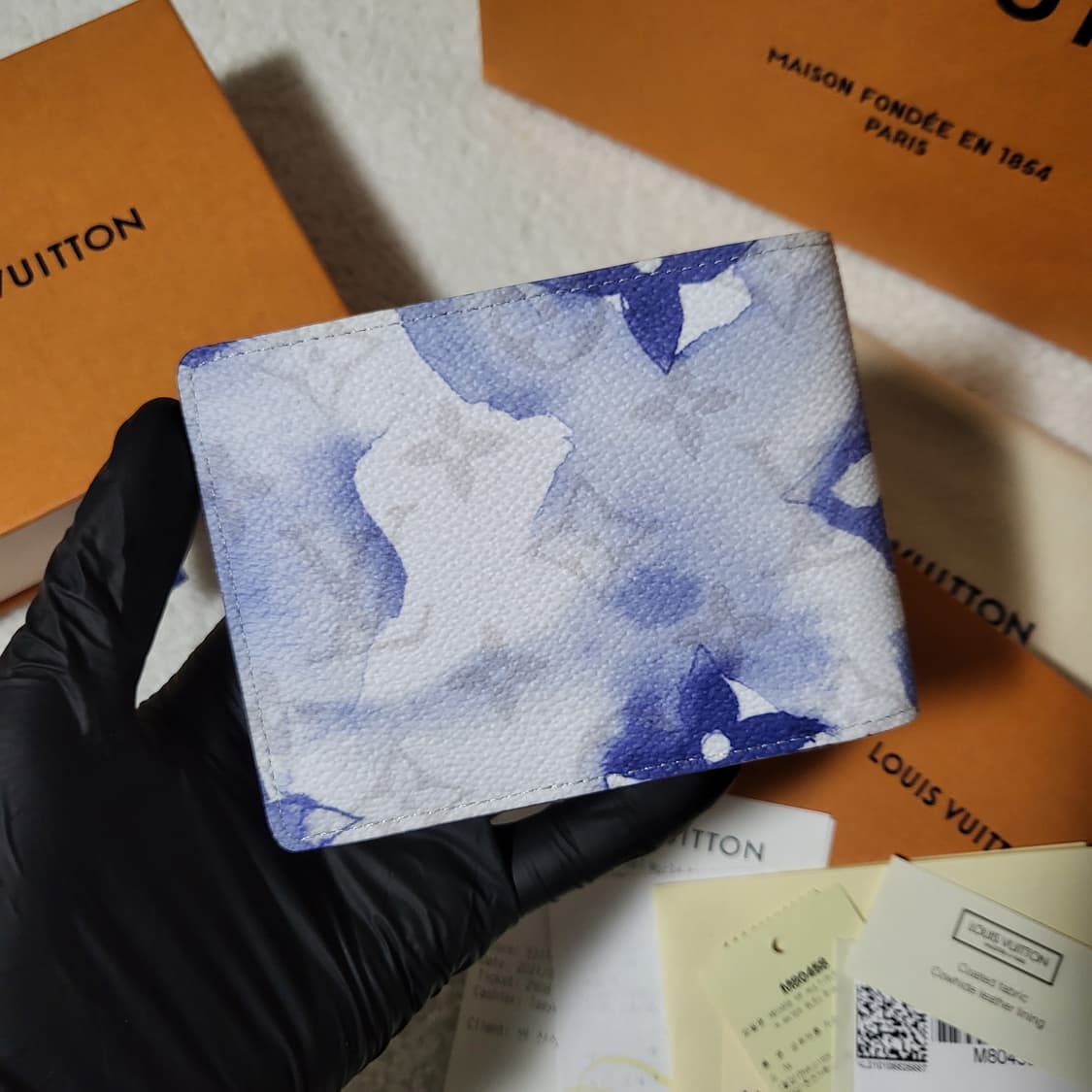 [한정판/새상품] 루이비통 워터컬러 멀티플 반지갑 상품이미지3
