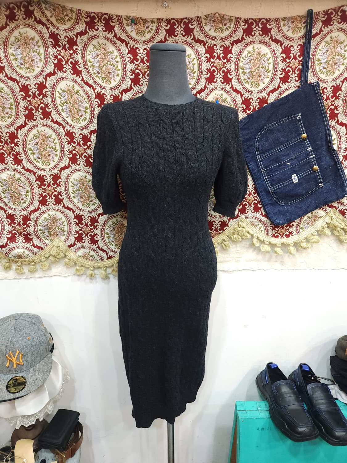 폴로 랄프로렌 00s 캐시미어 울 꽈배기 반팔 원피스
​ 상품이미지1