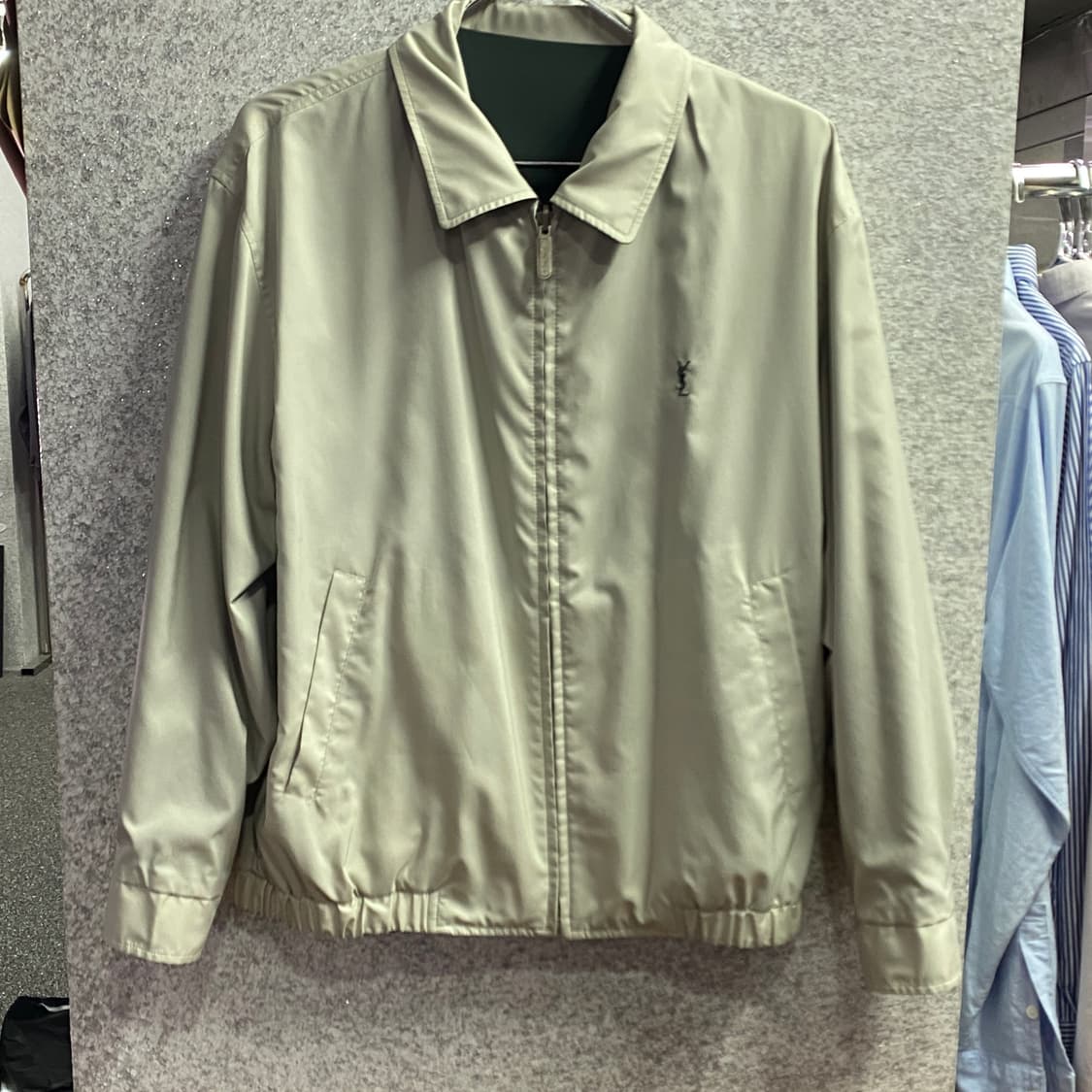 입생로랑 스몰로고 리버시블 블루종 집업 B3723 상품이미지3