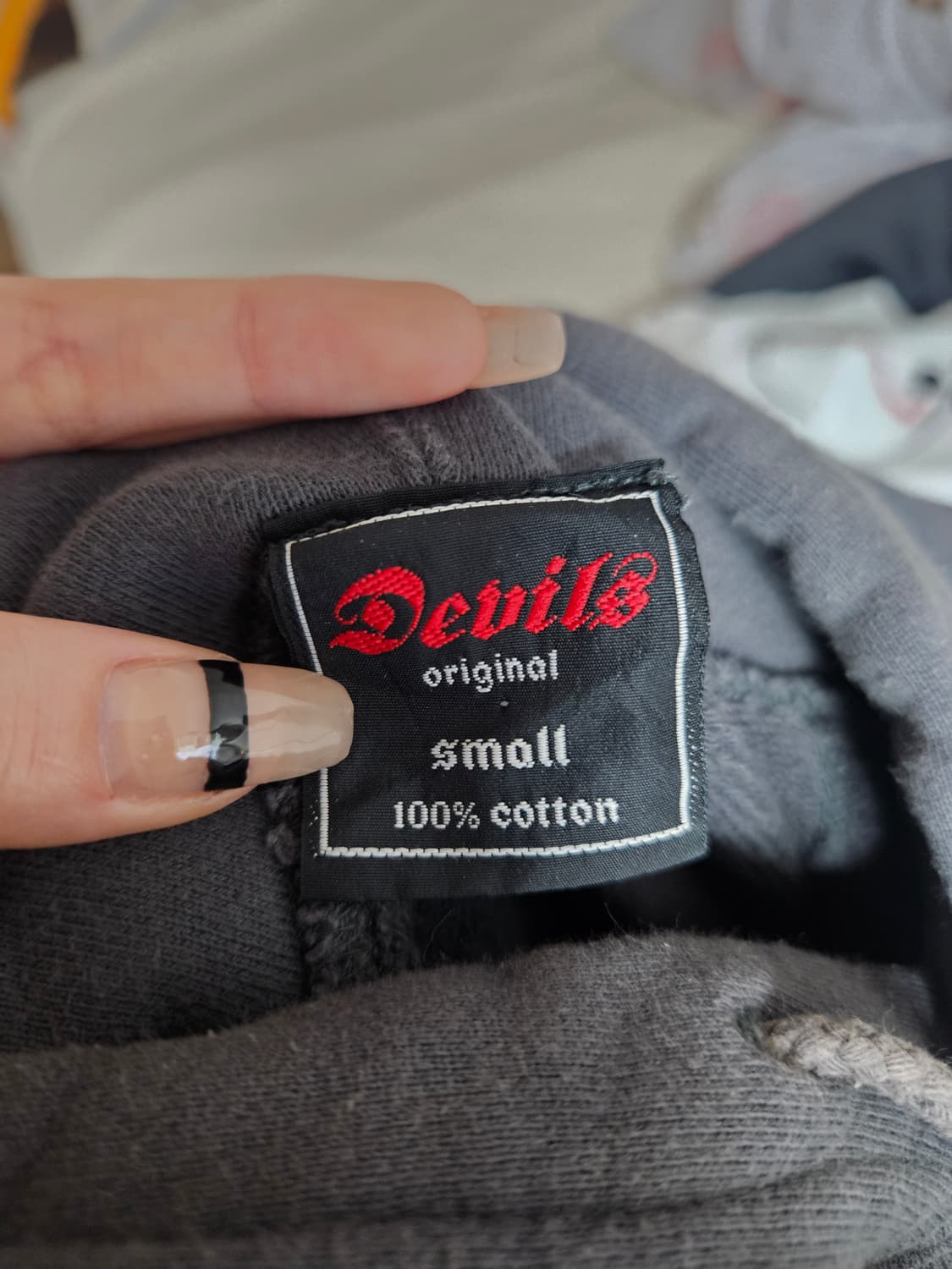 일본 빈티지 슬림핏 해골 후드티 상품이미지2