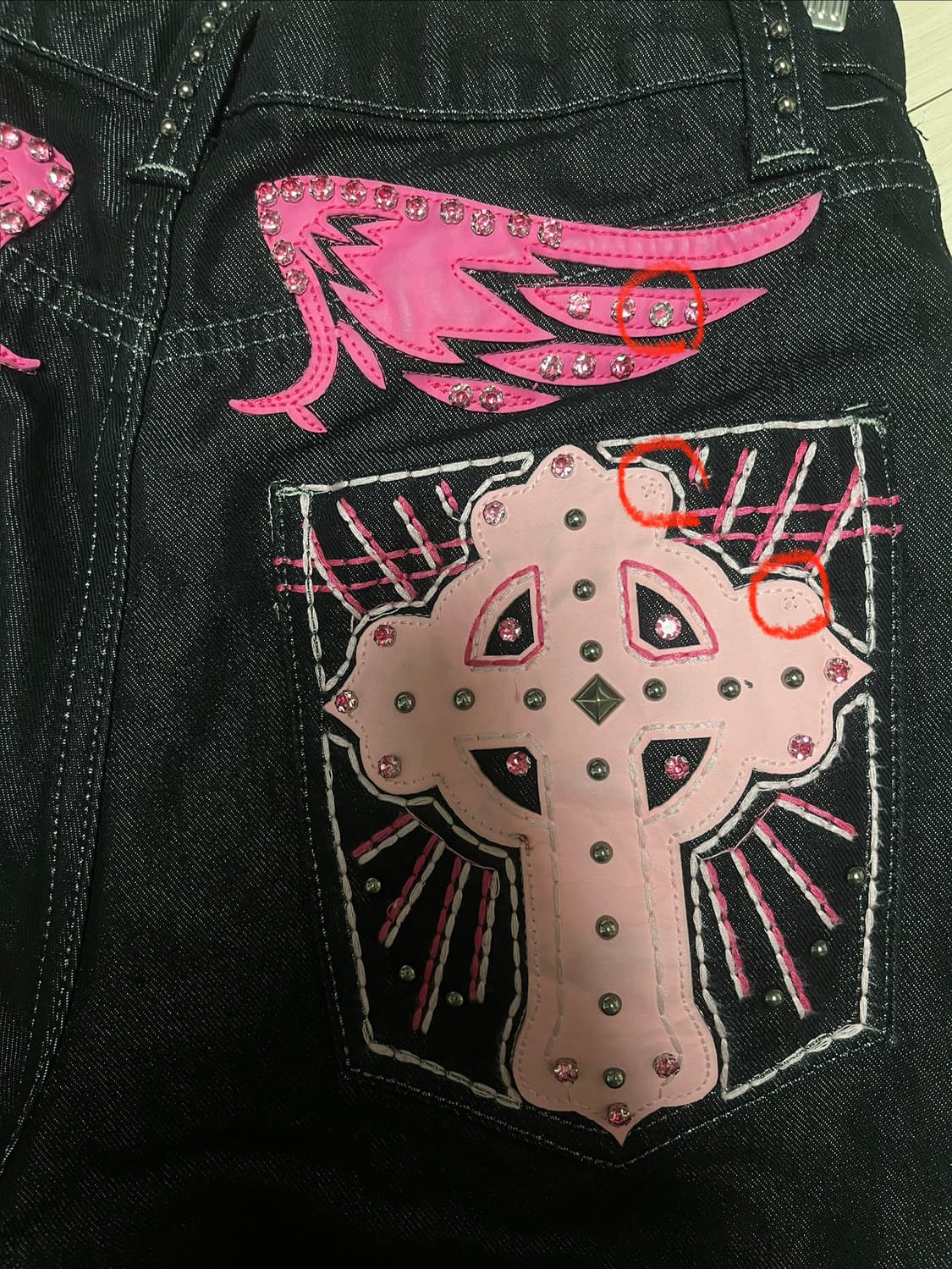 Jaded London Pink Sapphire Jorts (W28) 상품이미지2