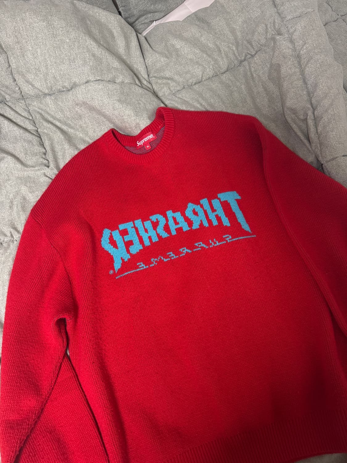 슈프림 x 트레셔 스웨터 레드 - 21FW XL 상품이미지2