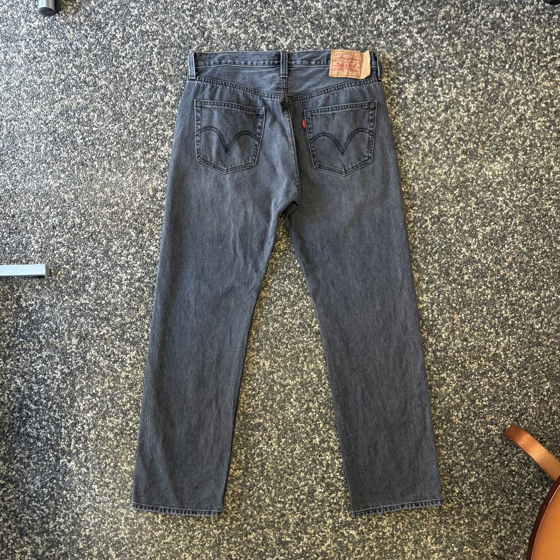리바이스 501 그레이 데님 팬츠 (36) 상품이미지4