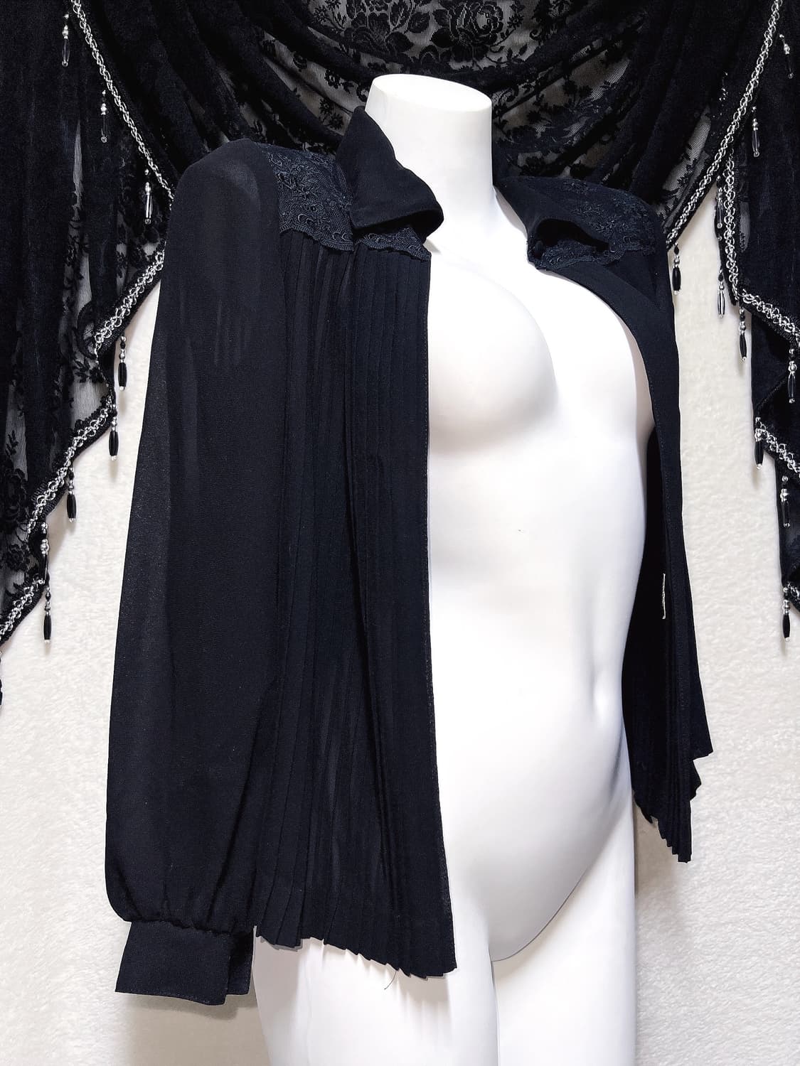 로맨틱고딕 고스로리 펑크 시스루 레이스 볼레로 쉬폰가디건 핀터 오리엔탈 상품이미지2