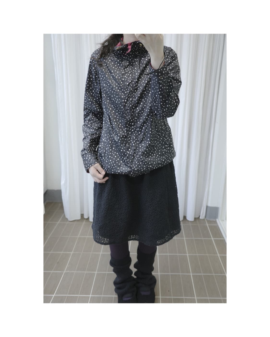 Reversible dot windbreaker  상품이미지7