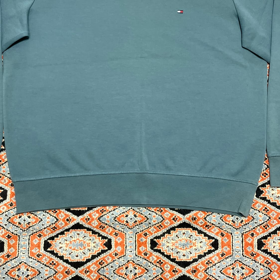 타미힐피거 청록 맨투맨 남성XL 상품이미지3