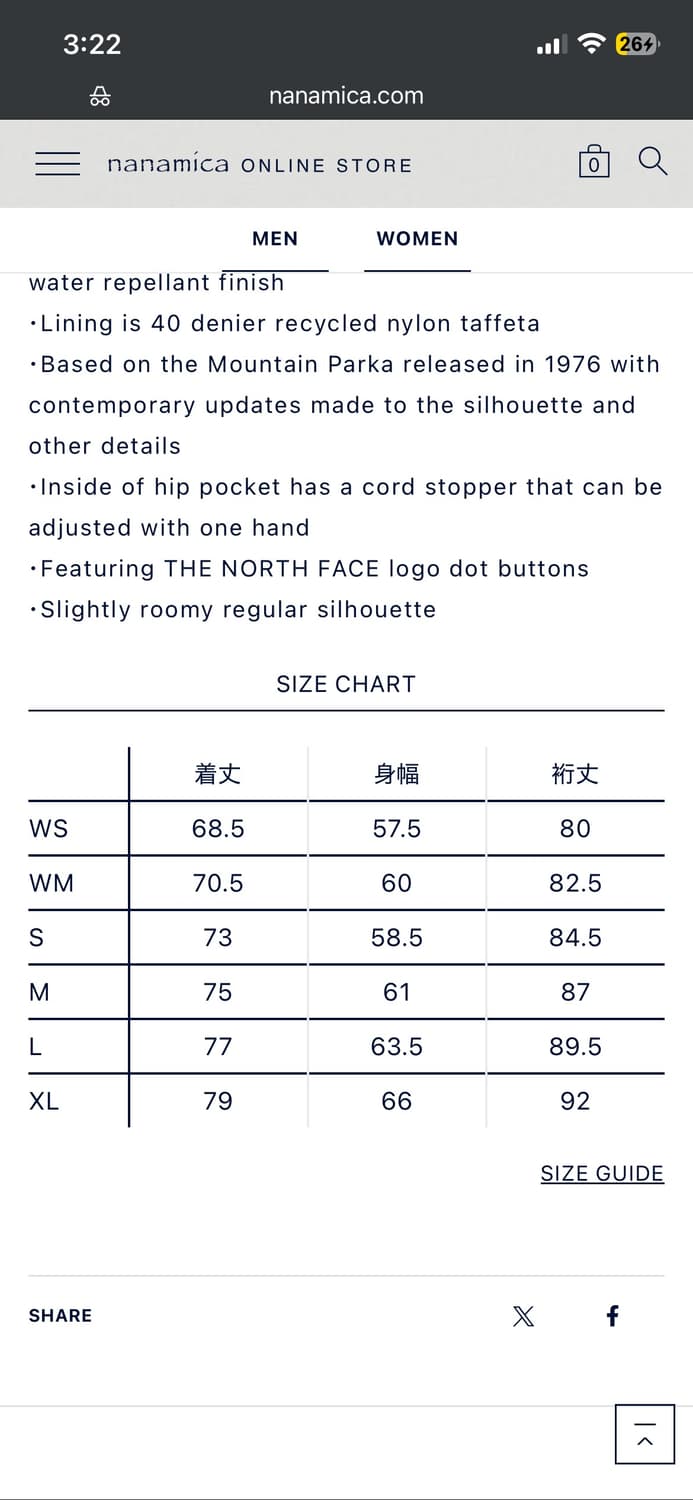 XL 노스페이스 퍼플라벨 65/35 마운틴파카 상품이미지4