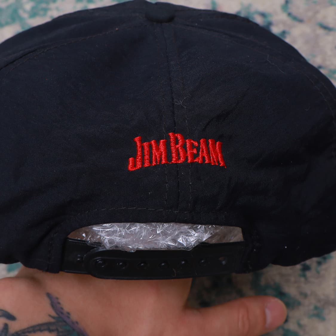 VTG 빈티지 90년대 짐빔 나일론 스냅백 캡 상품이미지3