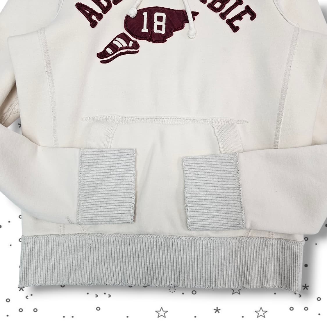 M Abecrombie 아베크롬비 크림 후드집업 상품이미지3