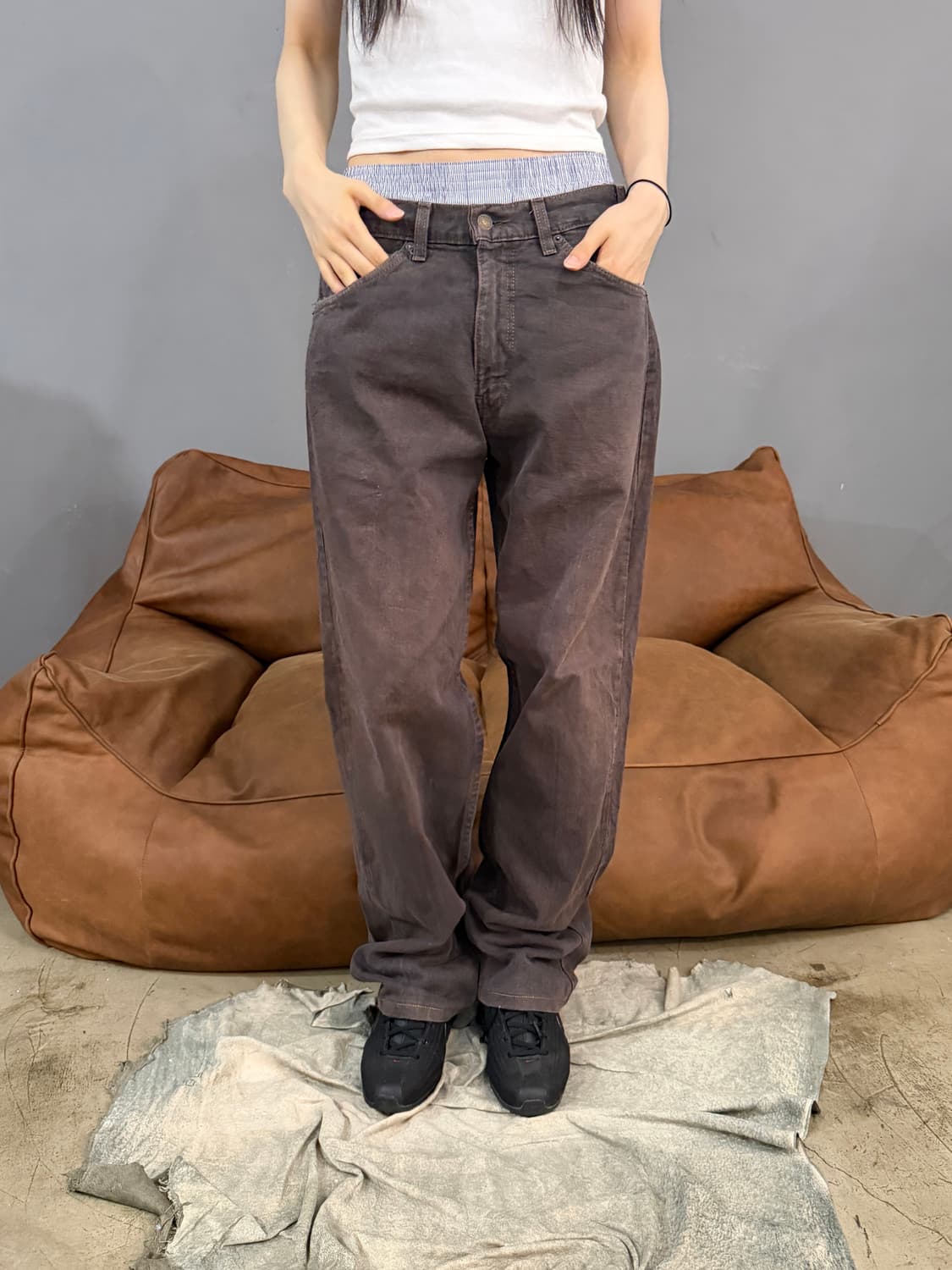 90‘s MADE IN USA 🇺🇸 리바이스 565 루즈핏 오렌지탭 상품이미지4