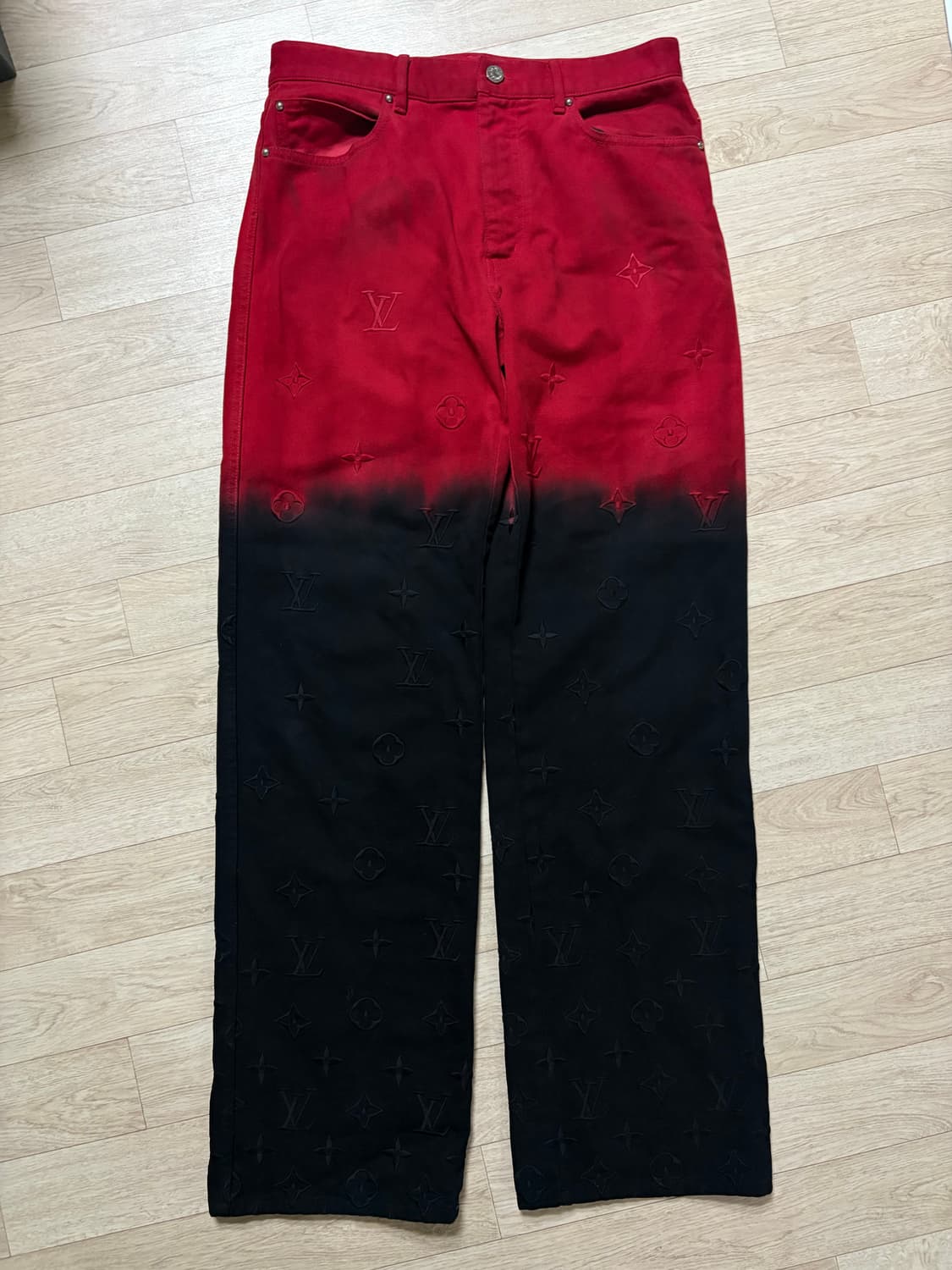 30)루이비통 바지 레드 블랙 상품이미지1
