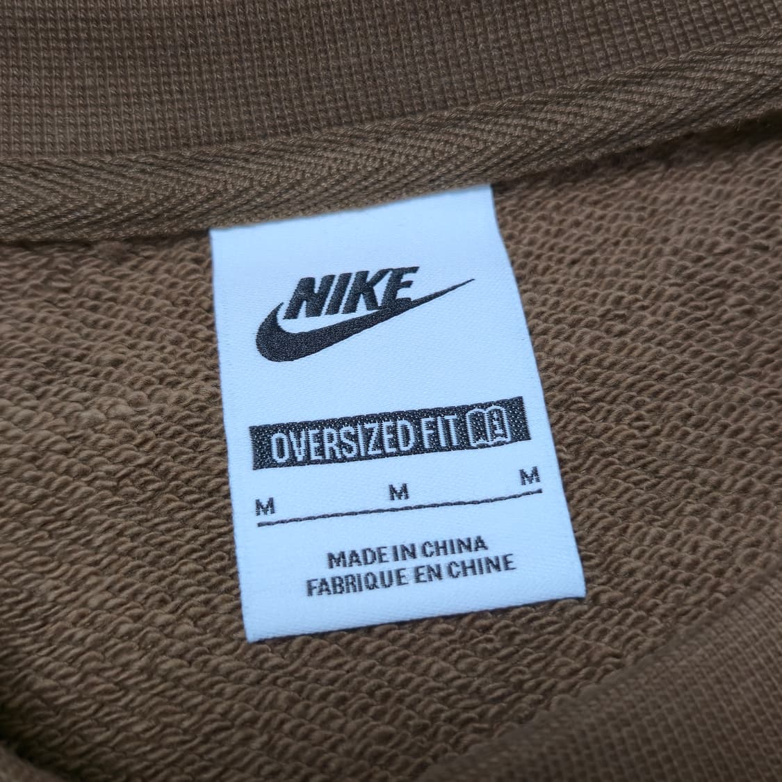 105)나이키 오버사이즈핏 브라운 맨투맨 상품이미지5