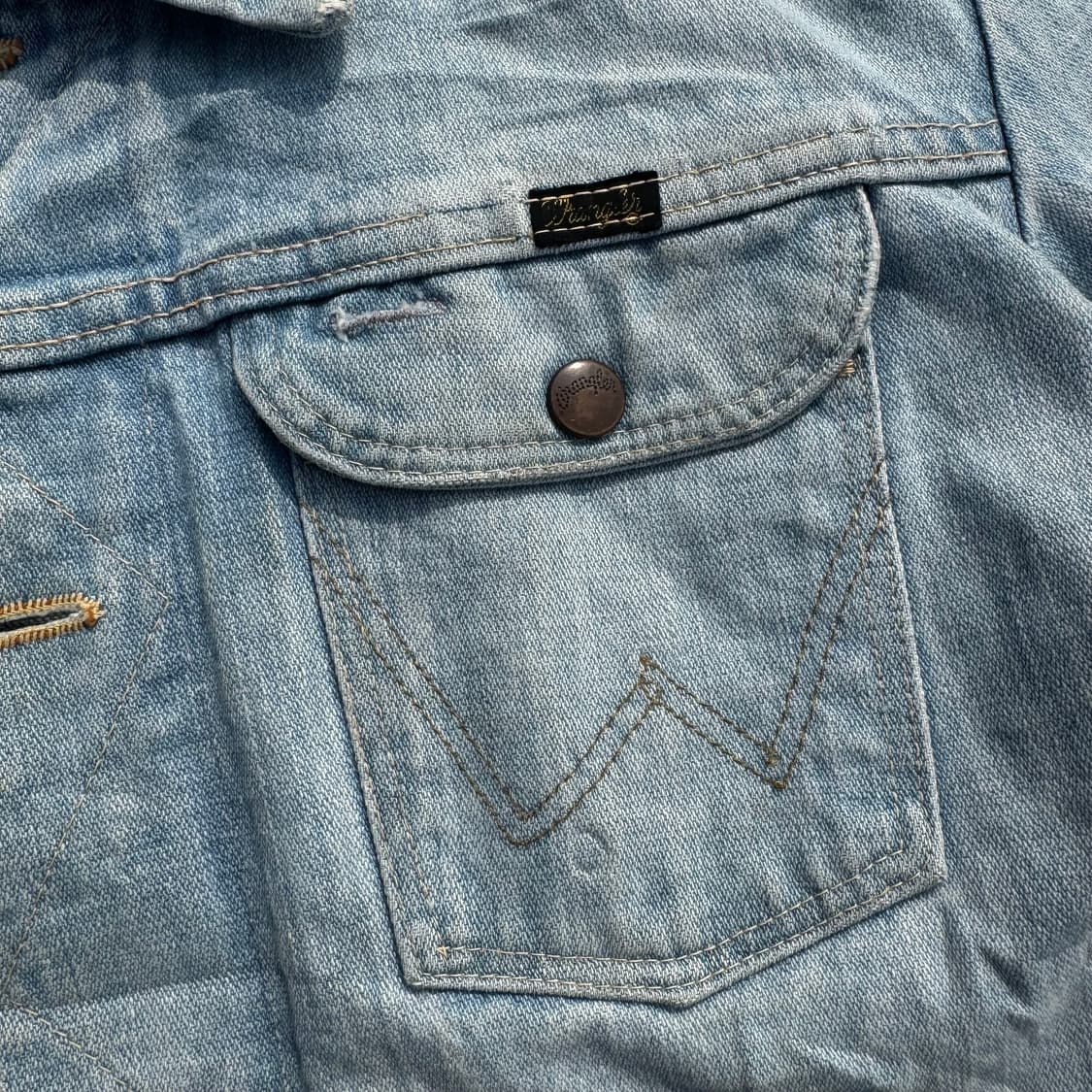 [M] 90s Wrangler 랭글러 124mj 데님 자켓 상품이미지6