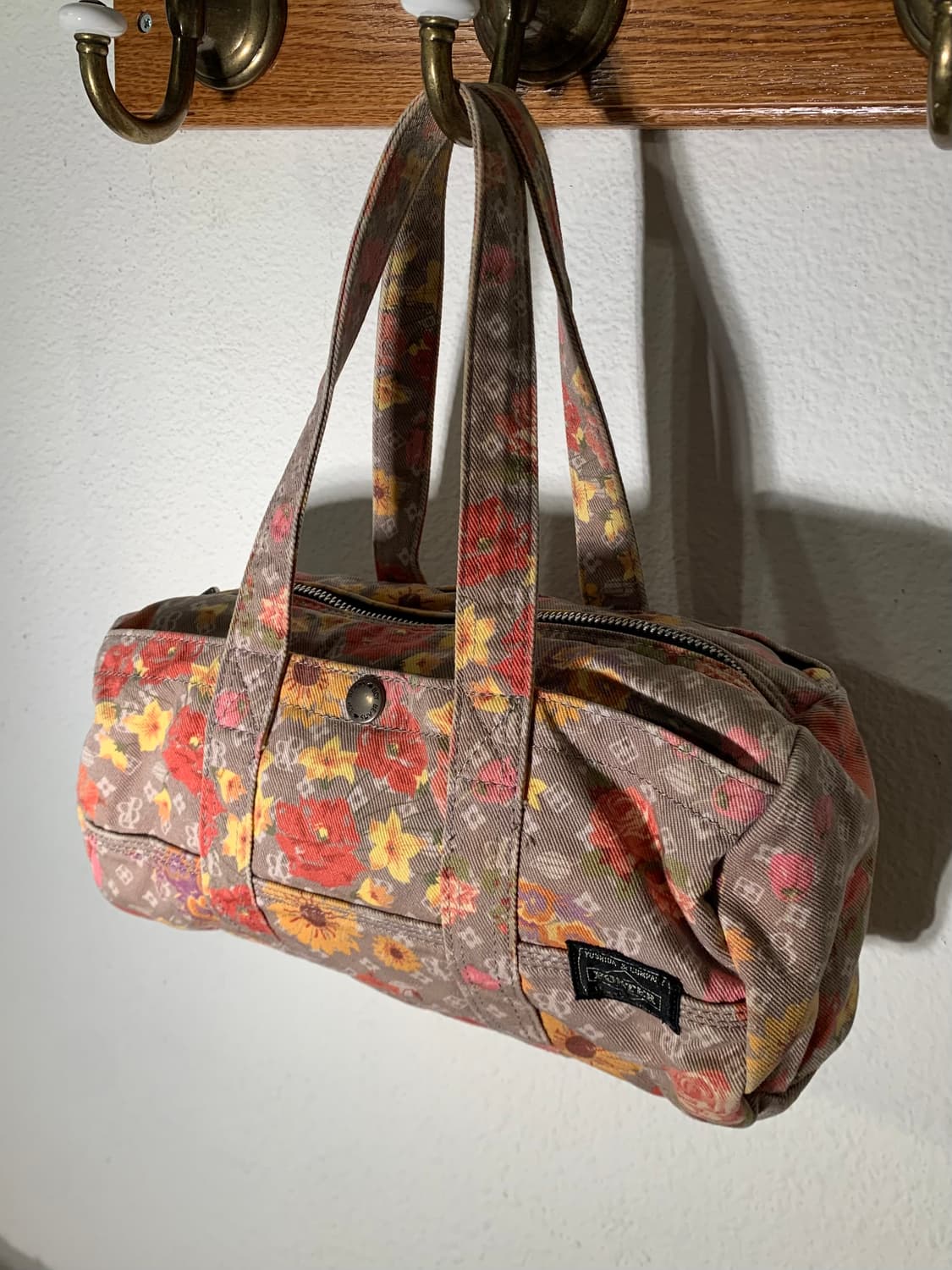 포터 빔즈보이 플라워 패턴 토트백 상품이미지1