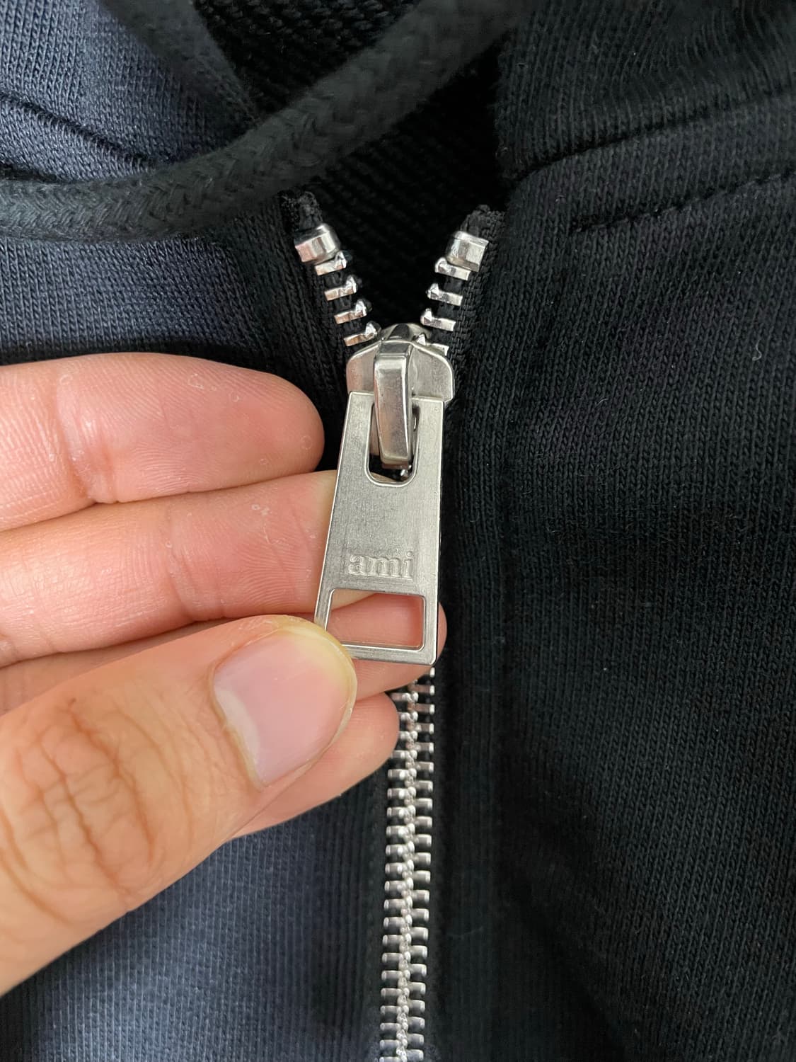 아미 화이트로고 후드집업 xl 상품이미지5