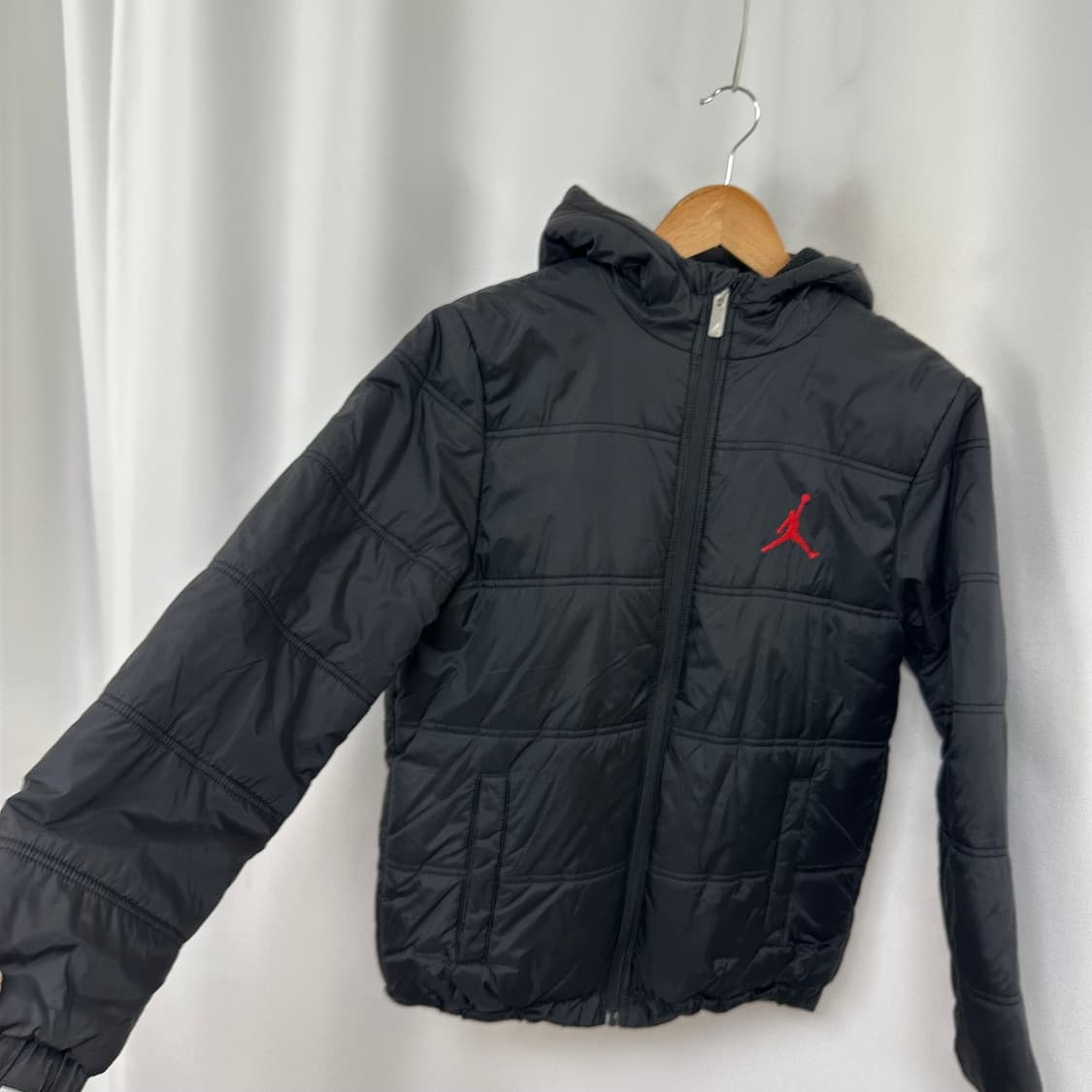 조던 여자 기모 후드패딩 검정 XL 상품이미지3