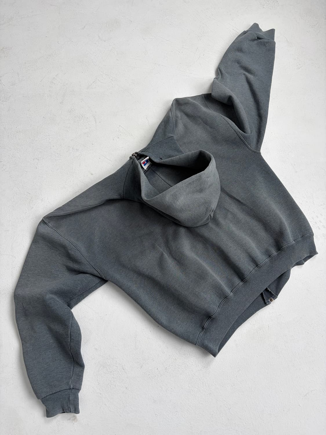 90s Russell Zip Up Hoodie (charcoal) 상품이미지2