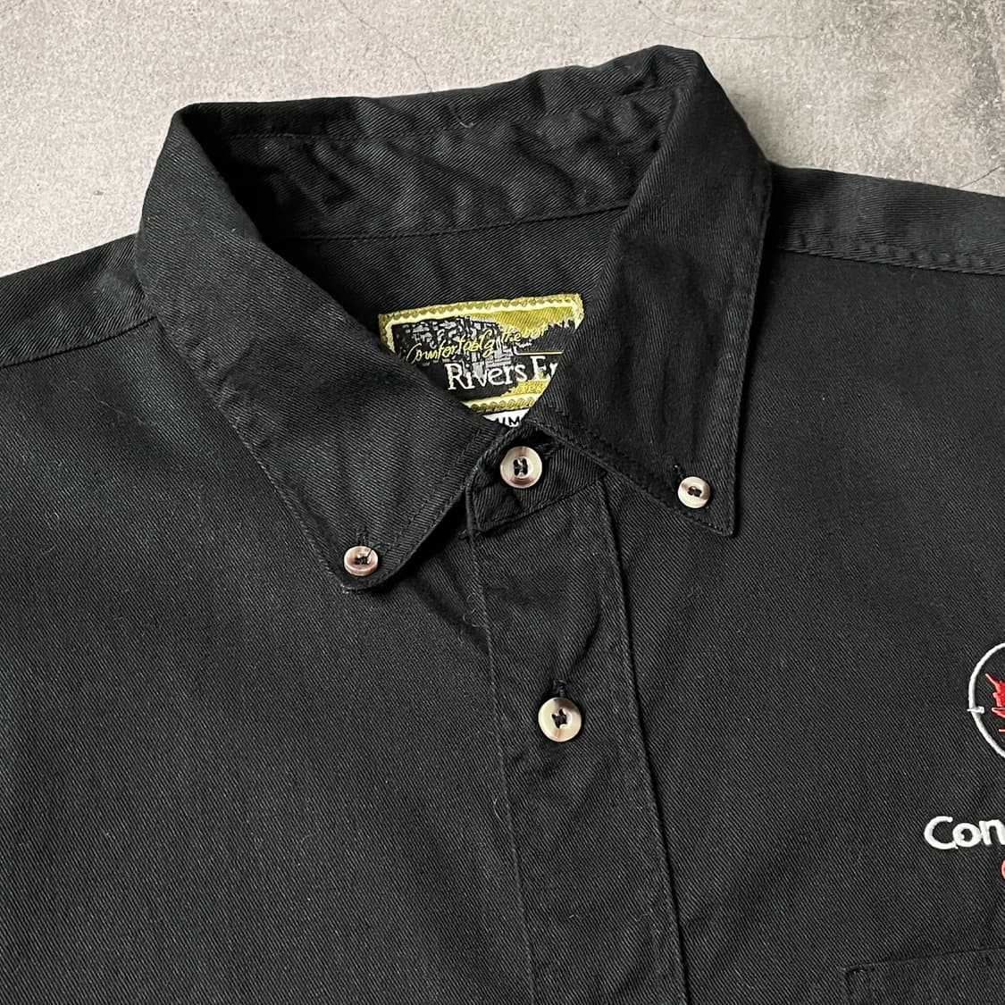 RIVER'S END 빈티지 블랙 다운버튼 코튼 셔츠 A00592 상품이미지2