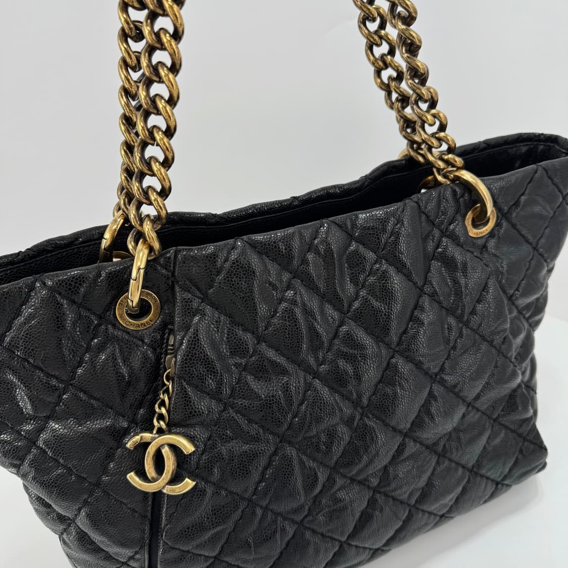 샤넬 캐비어 체인 숄더백 블랙 상품이미지6