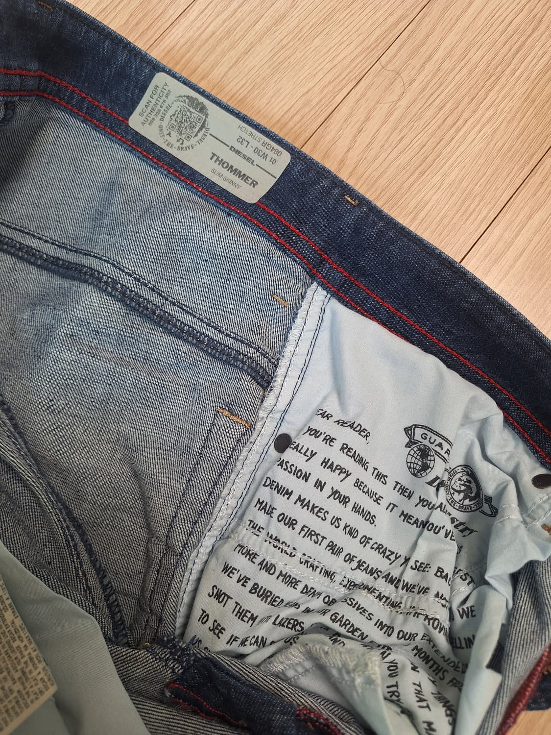 디젤 THROMMER 스키니진 30/32 상품이미지5