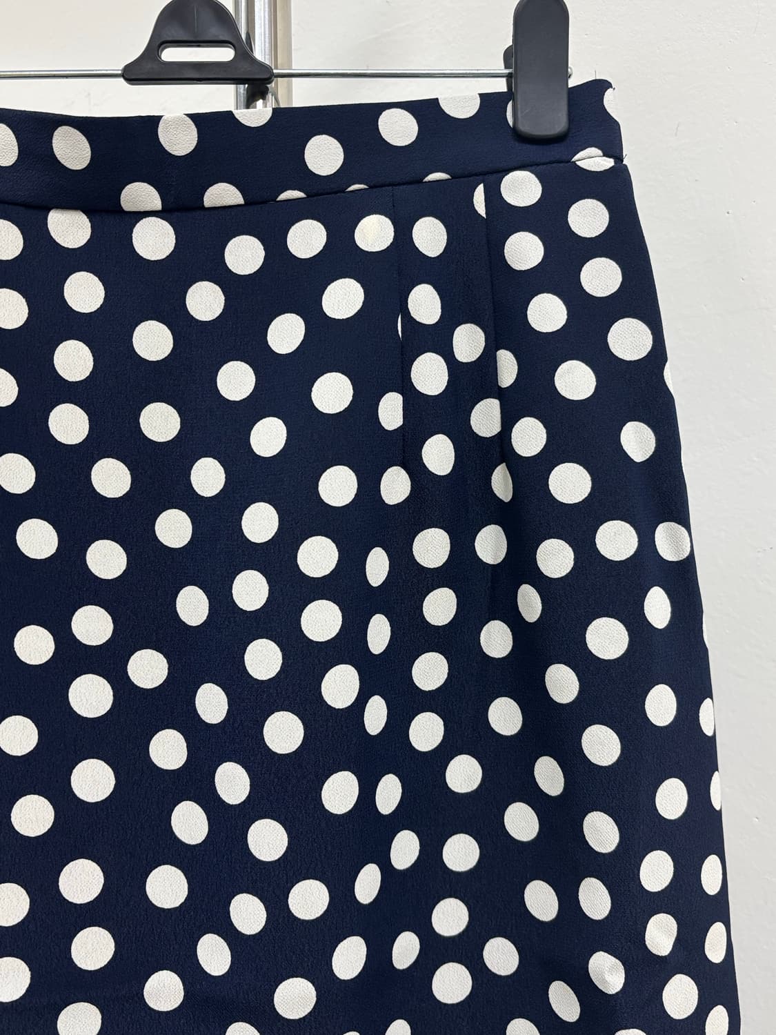 빈티지 네이비 도트 미디 스커트 상품이미지6