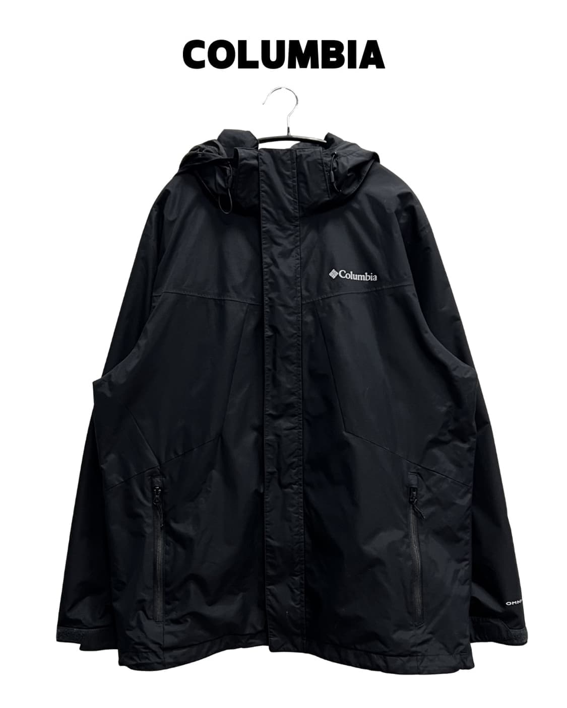 (XL) 콜롬비아 옴니테크 바람막이 블랙 상품이미지1