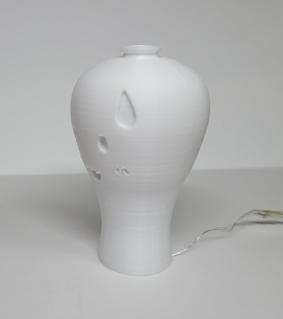 삐질 백자 3d 램프 led 무드등 수면등 조명 상품이미지6