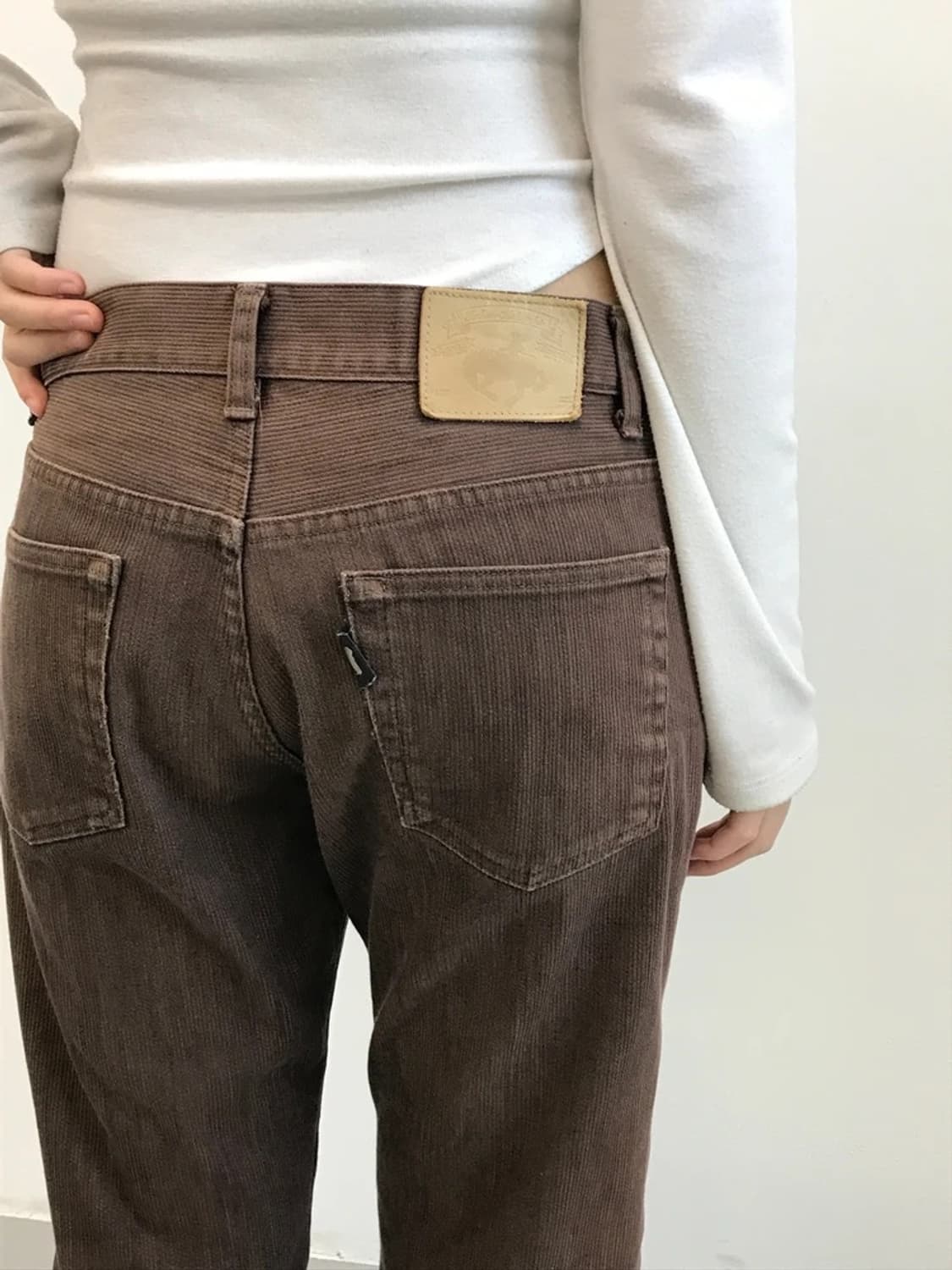 TAKEO KIKUCHI Brown Straight Pants 상품이미지3