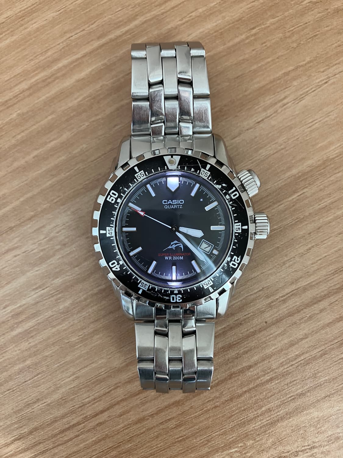 카시오 MDV-102 흑새치 다이버 시계 (보증서O / 베터리 교체) 상품이미지3