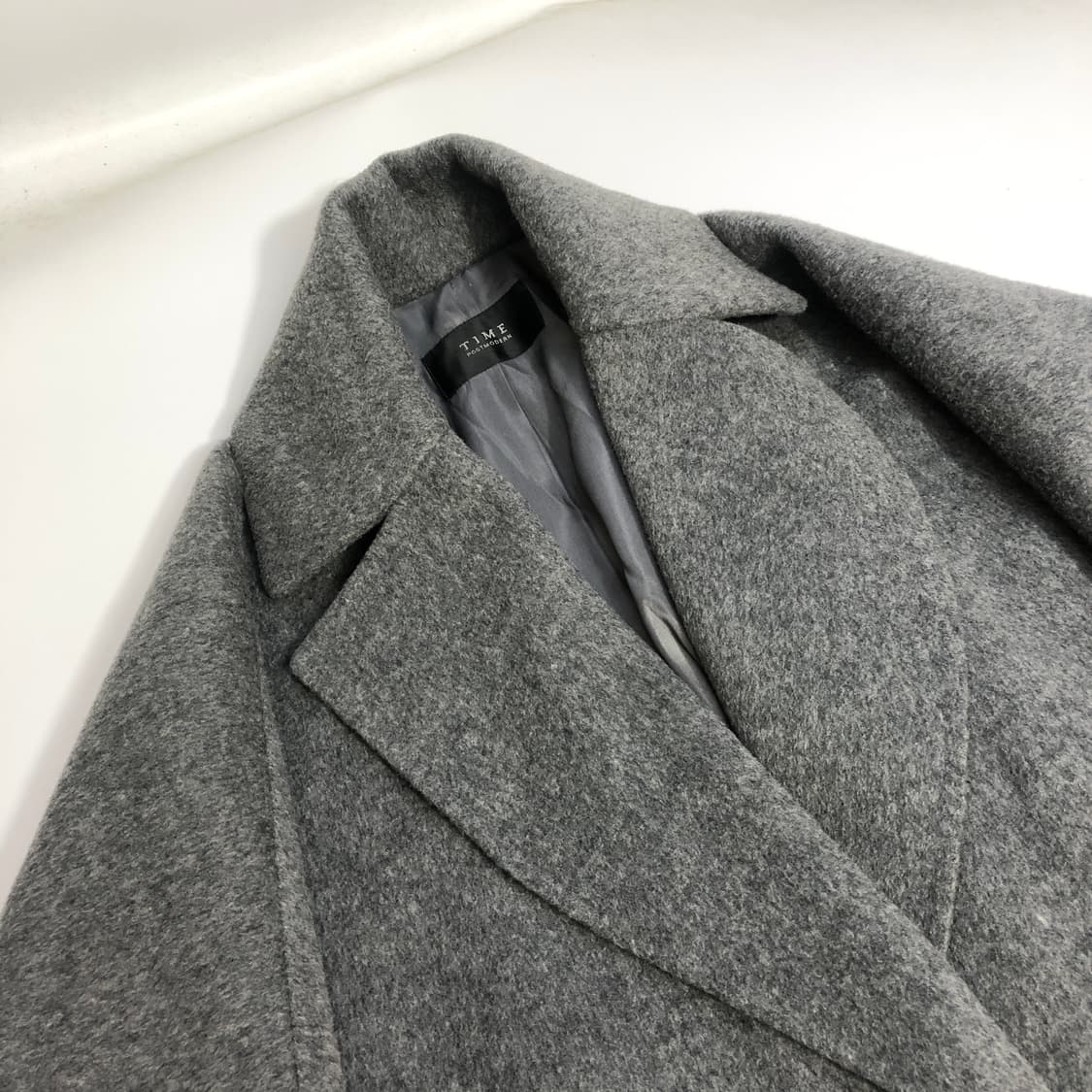 Time 타임 핸드메이드 캐시미어 코트 M 상품이미지3