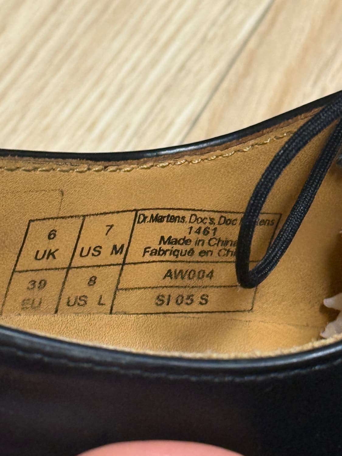 uk6,250) 129,000원 닥터마틴 1461 스무스 블랙 3홀 더비 상품이미지8