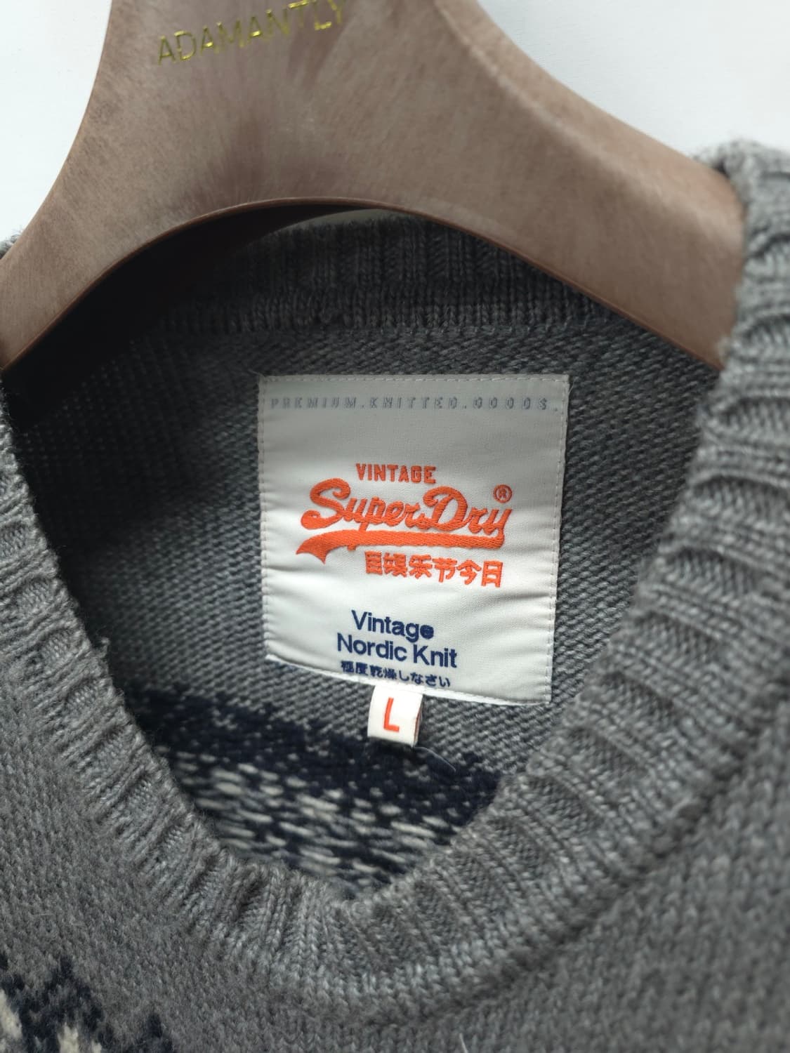 슈퍼드라이(SuperDry) 눈꽃패턴 니트 ( 남100) 상품이미지6