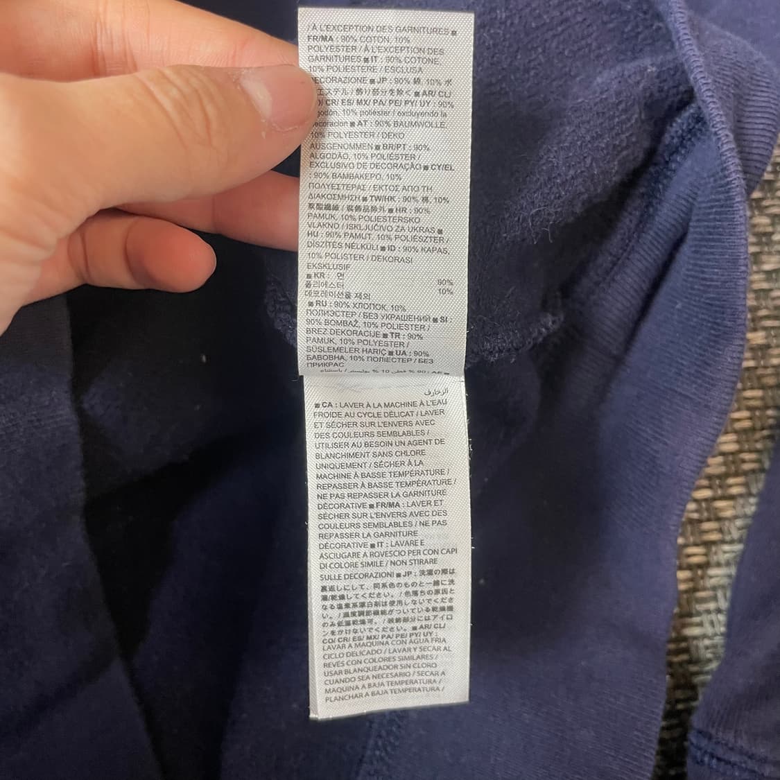 GAP 네이비 로마 빅로고 후드티 S 상품이미지6