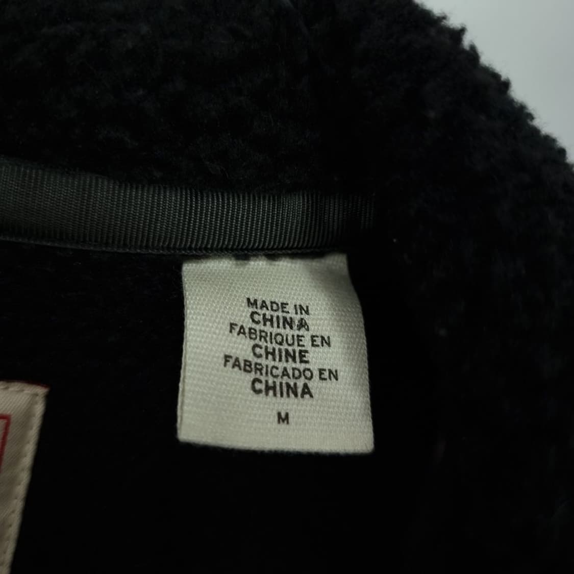 [리바이스] 로고 패치 쉐르파 플리스 자켓 블랙 M19625 상품이미지8