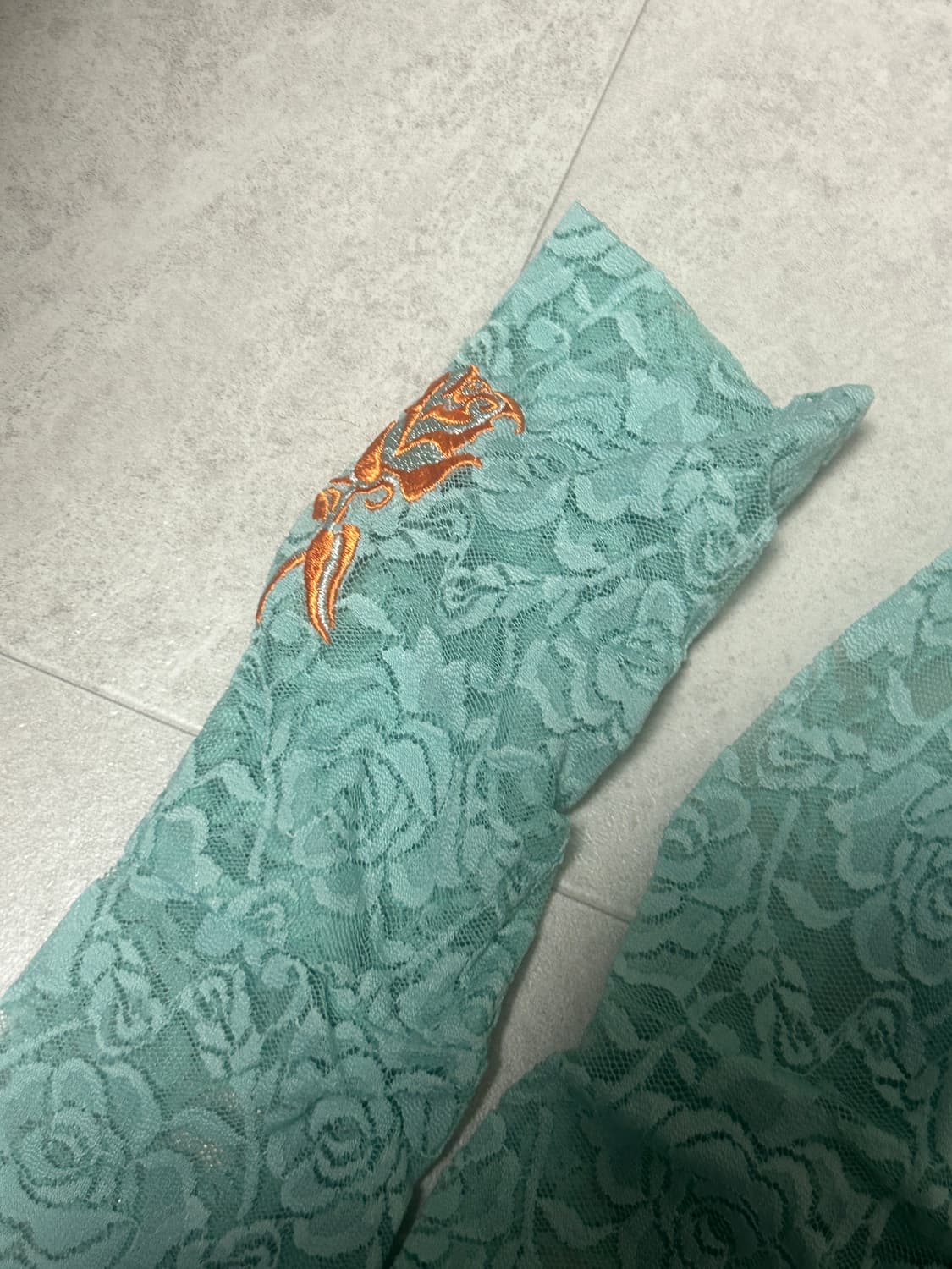 (택O) Kijun 기준 로즈 레이스 탑 상품이미지3