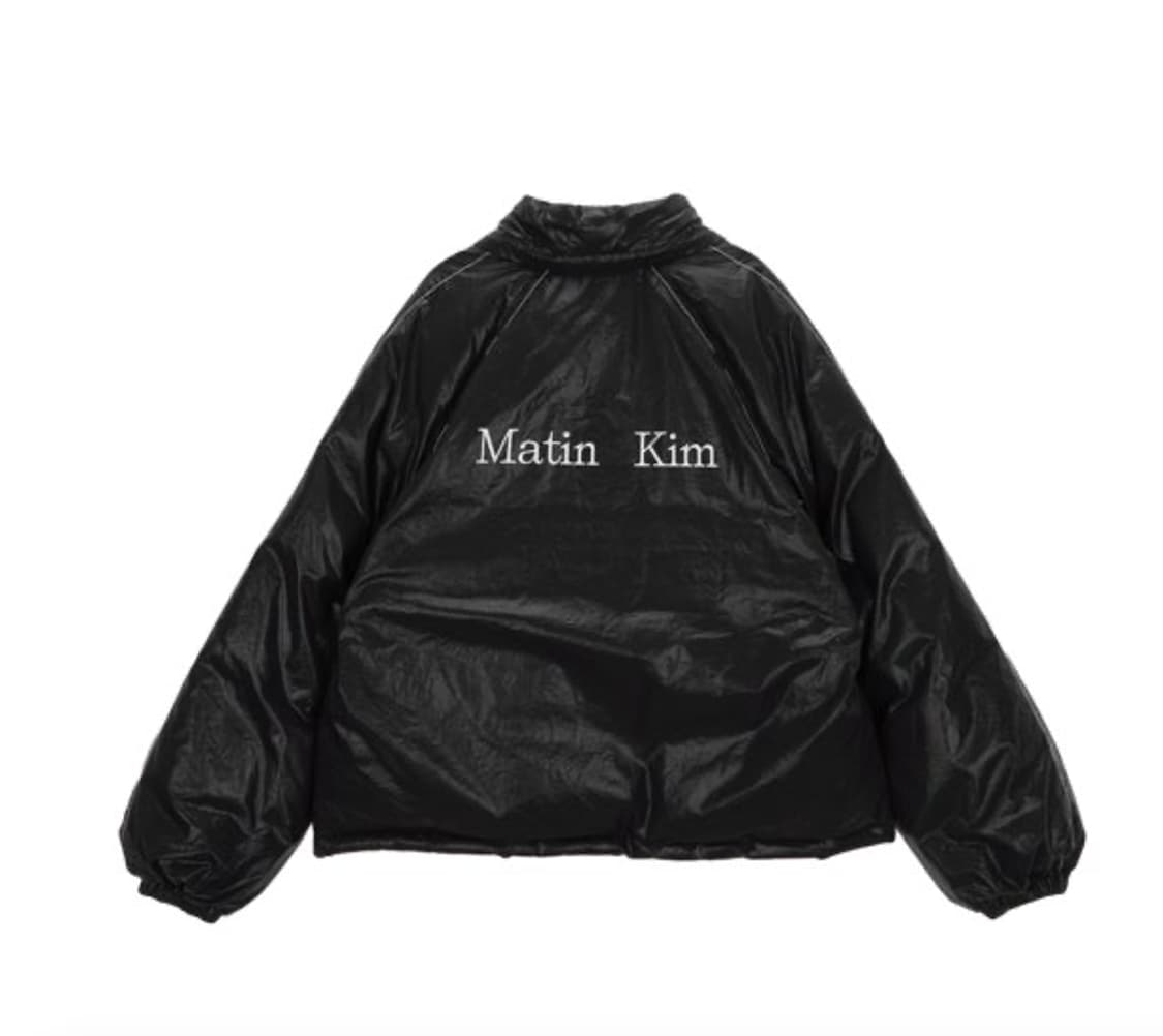 마뗑킴 로고 코팅 다운 점퍼 패딩 상품이미지1