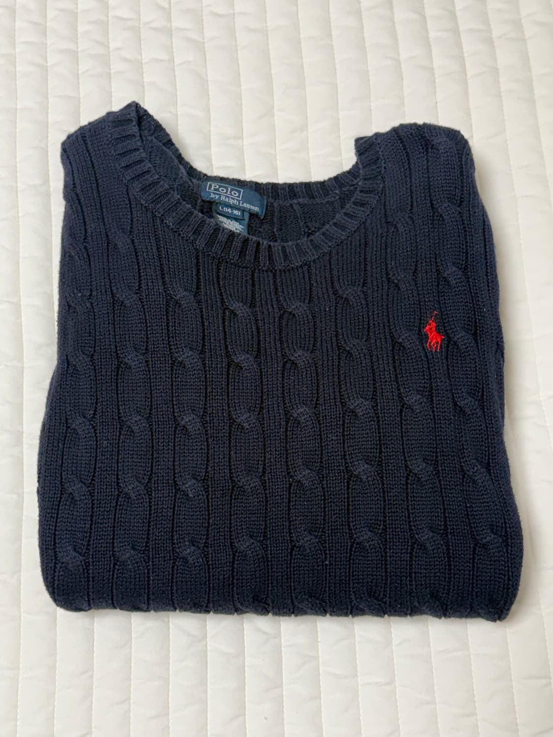폴로랄프로렌 꽈배기 니트 네이비 상품이미지1