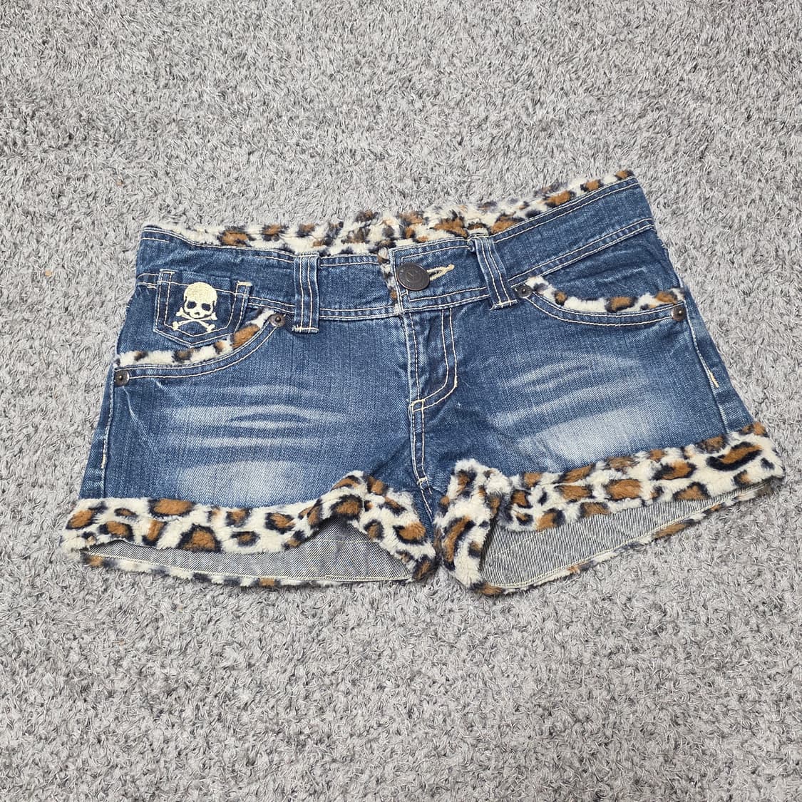 빈티지 펑크 호피 레오파드 숏팬츠 반바지 y2k 오네갸루 d.i.a깔 상품이미지1