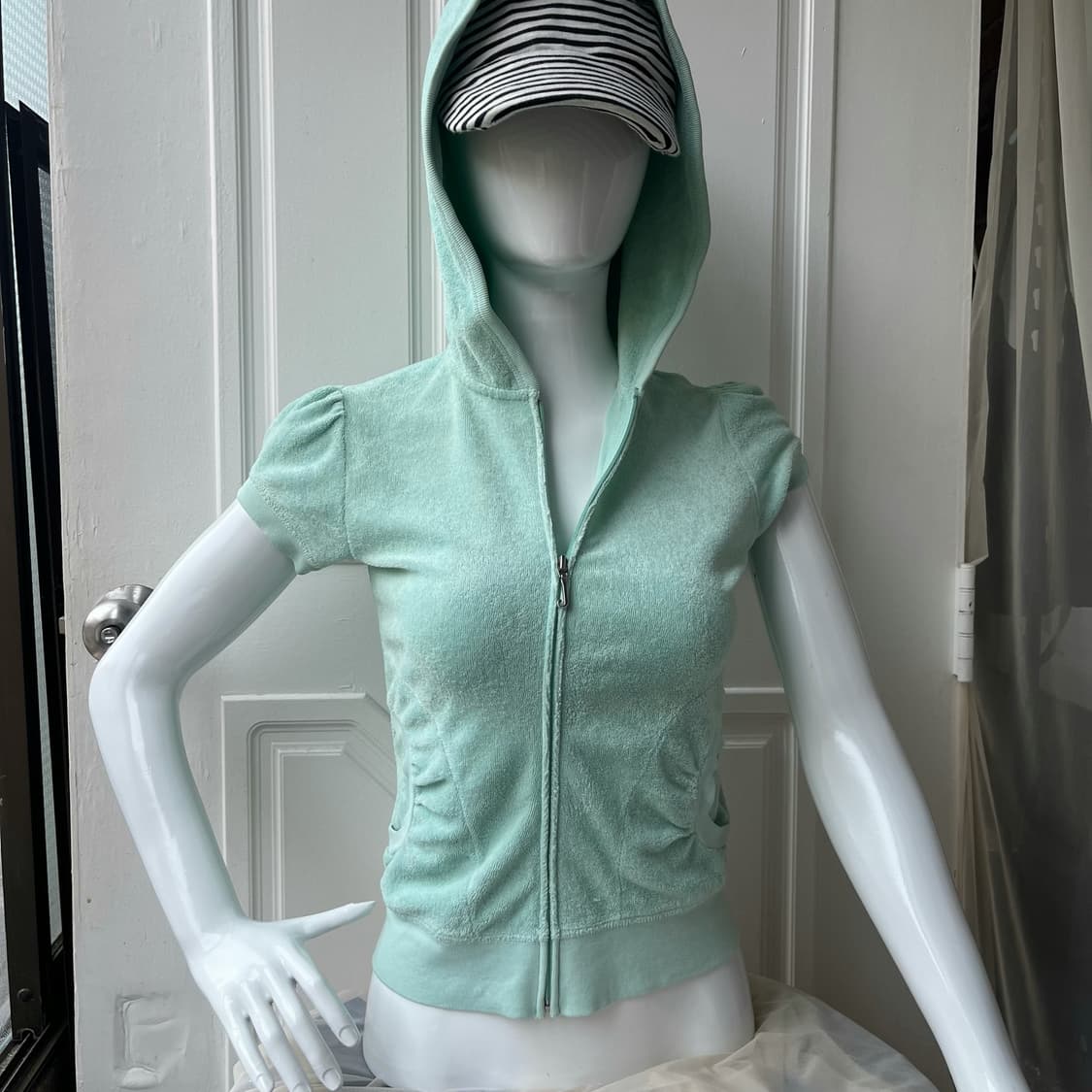 Juicy couture 쥬시꾸뛰르 타올 후드집업 민트 mint 상품이미지1