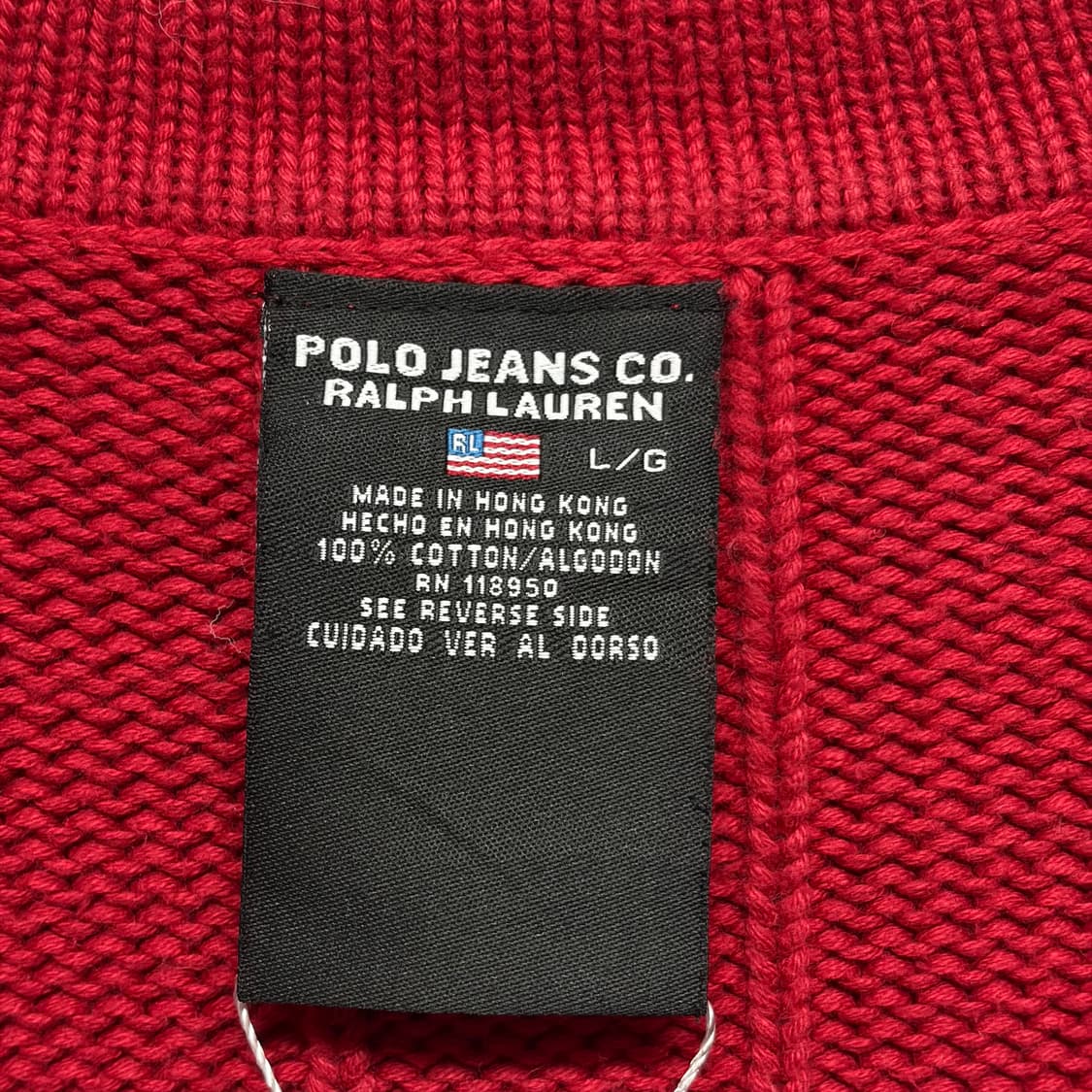 폴로 진스 헤비코튼 쿼터집 니트 상품이미지5