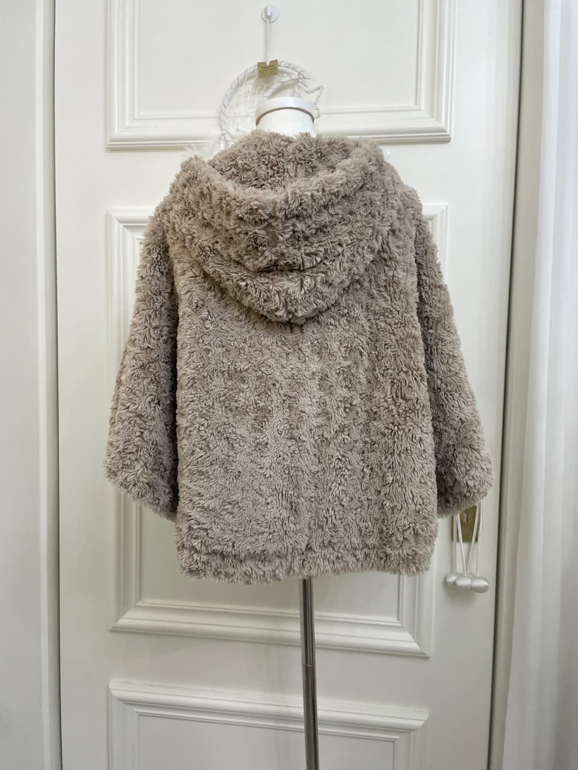 milk brown puddle 3button hoodie cape 상품이미지2