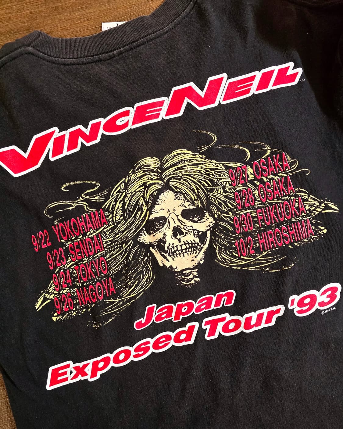 빈스 닐 빈티지 밴드 티셔츠 (Vince Neil Band Tee) 상품이미지4