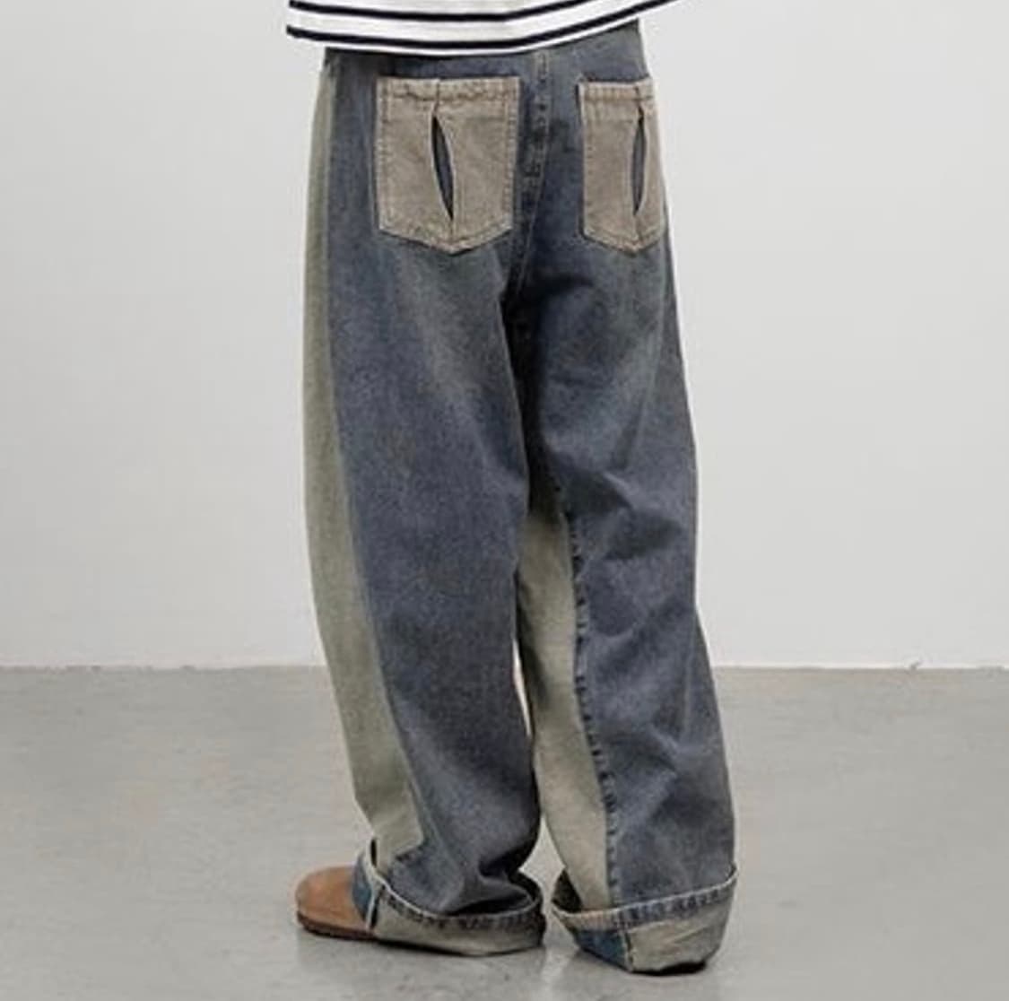 크라잉센터 와이드 데님팬츠 상품이미지1